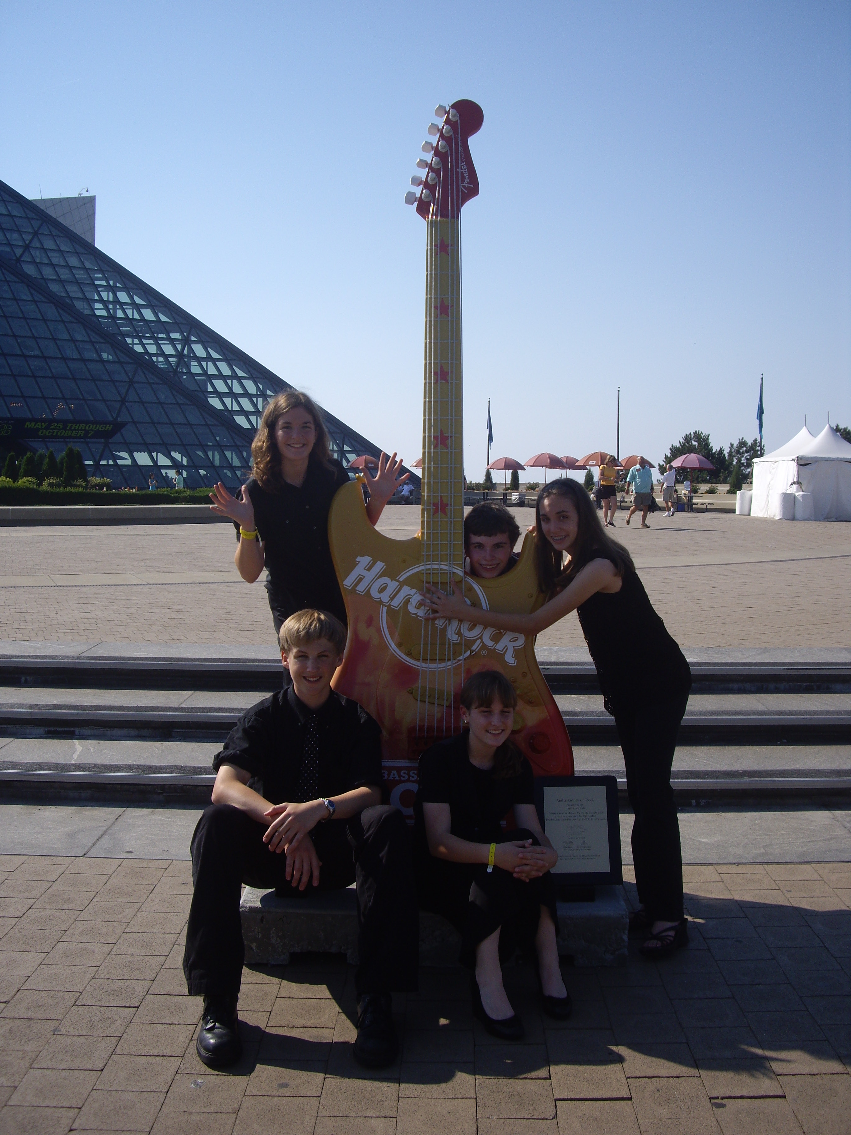 (Top Row) Claire, James, Anna (Bottom Row) David, Nicole (Rock and Roll Hall of Fame)