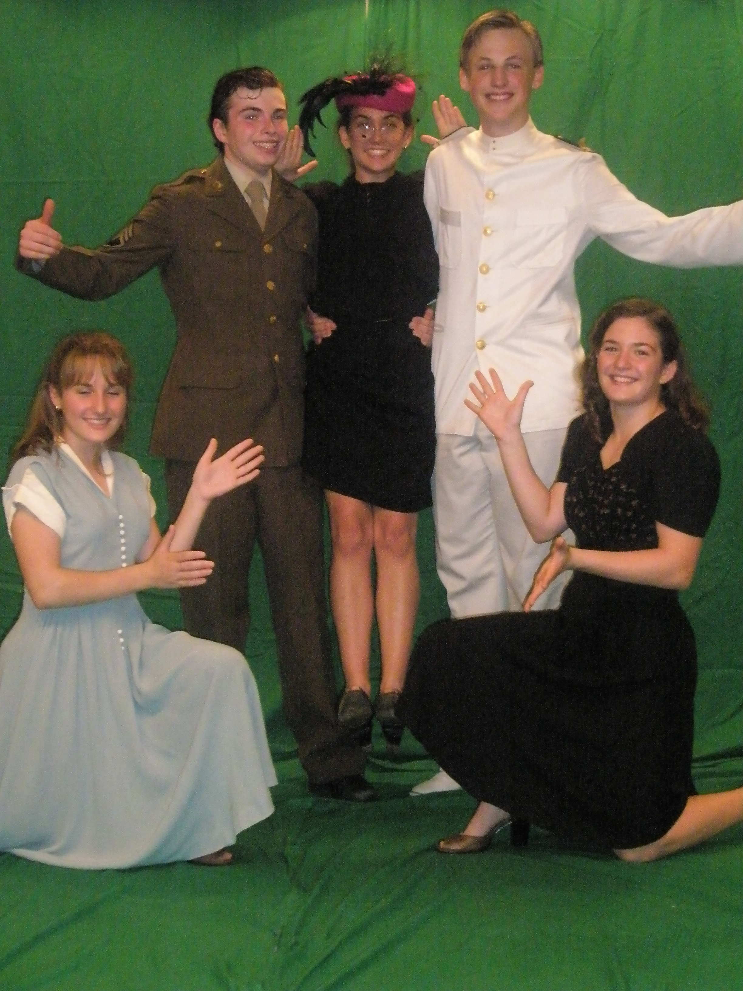 (Standing) - James, Anna, David (Kneeling) - Nicole, Claire