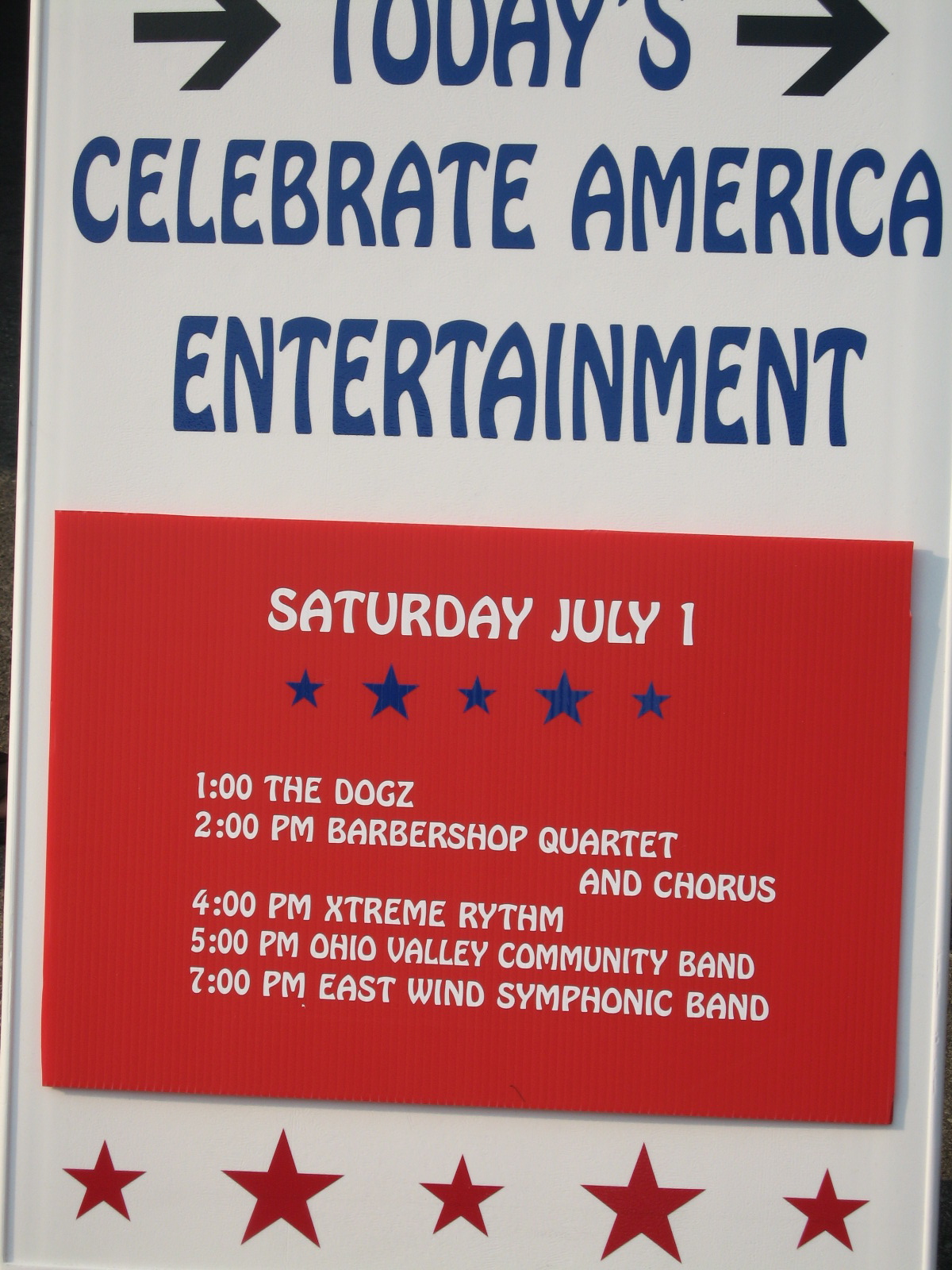 Celebrate America Sign (at Kennywood Park)