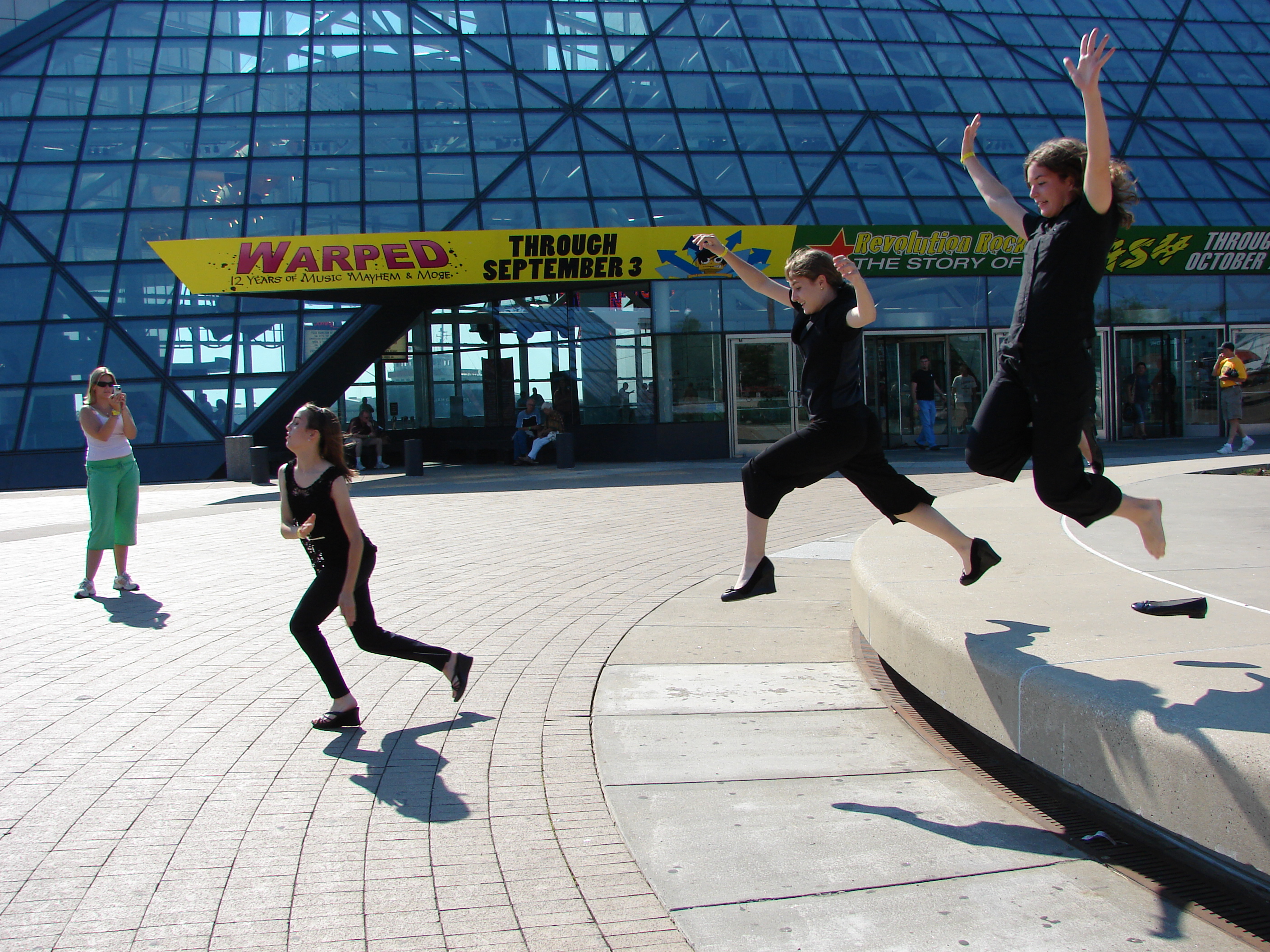 (from left to right) Anna, Nicole, Claire (Rock and Roll Hall of Fame)
